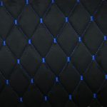 Zamsz pikowany niebieską nitką blue d2