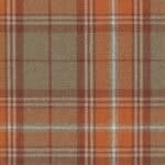 Tkanina wełniana w kratę Sherlock apricot orange 08