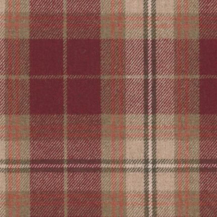 Tkanina wełniana w kratę Sherlock cordovan 14