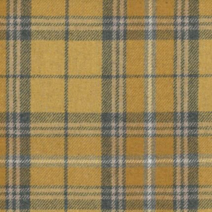 Tkanina wełniana w kratę Sherlock oil yellow 07