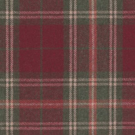 Tkanina wełniana w kratę Sherlock pomegranate 13