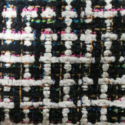 Szenilowa tkanina Funky black 165