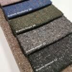 Próbnik kolekcji granola blueberry 36, forest 39, pepper 21, charcoal 22