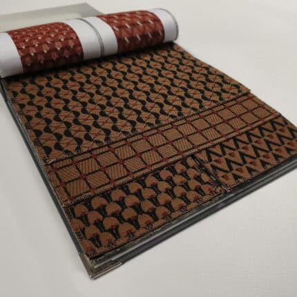 Próbnik kolekcji kaleidoscope z wzorami sandglass tawny brown 37, scale shard tile