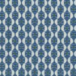Geometryczna tkanina meblowa z kolekcji kaleidoscope Sandglass moonlight blue 02