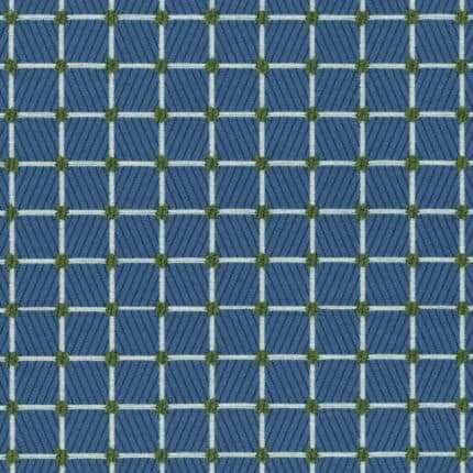 Geometryczna tkanina meblowa z kolekcji kaleidoscope Tile moonlight blue 02